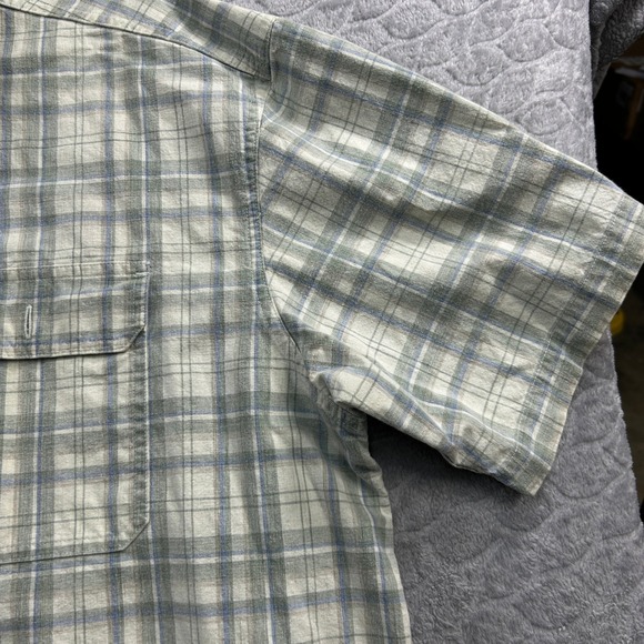 L.L.Bean Traditional Fit Plaid Shirt Men's XL Short Sleeve Cotton Button Up - Picture 4 of 9